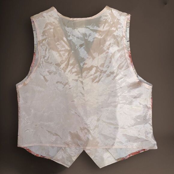 Vintage Anxiety Brocade Striped Tapestry Vest - Picture 2 of 5